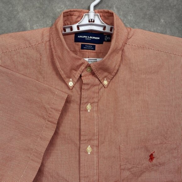 Ralph Lauren Golf Other - Ralph Lauren Golf Button Down Shirt Mens XL Red Tilden Plaid Preppy Casual